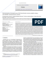 Determination of progesterone (P4) from bovine serum samples using a microfluidic immunosensor system