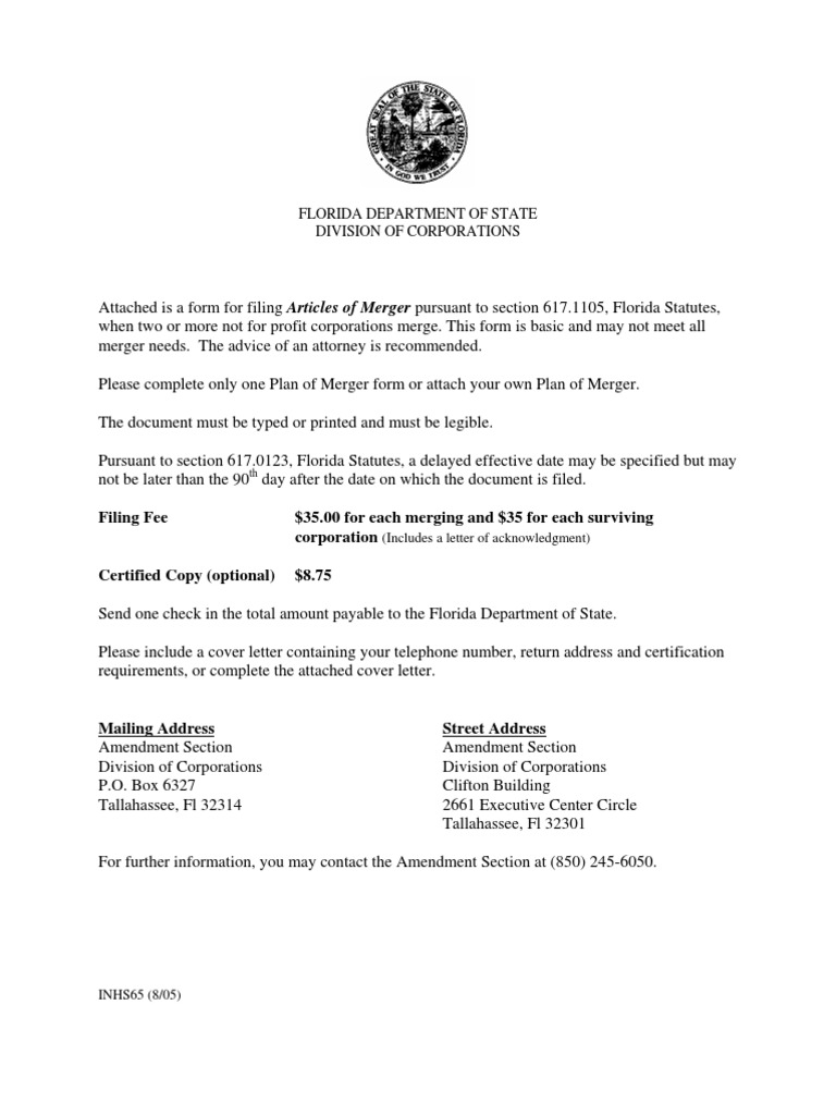 Florida department of state division of corporations pdf board of