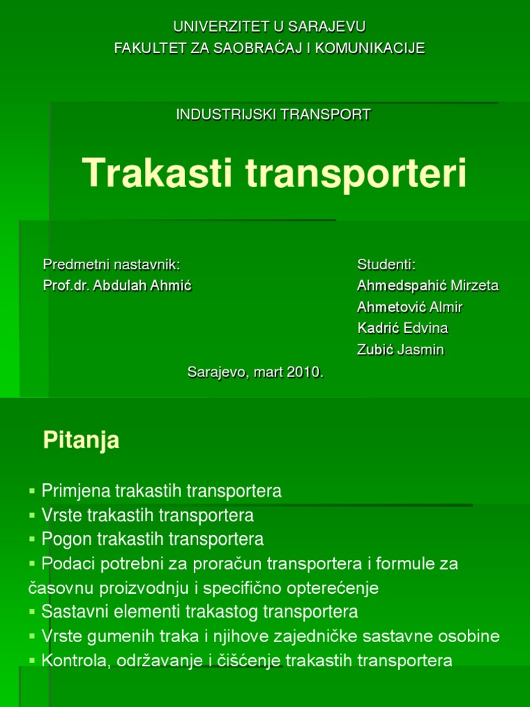 Trakasti transporteri essay image