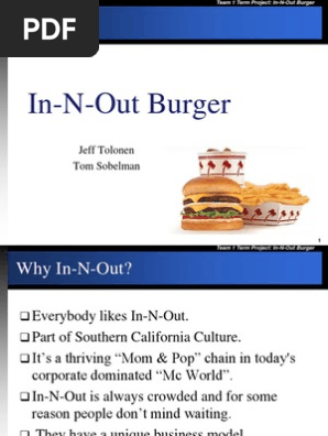 in and out burger
