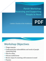 PSM: Parish Workshop Assessing and Supporting People in Need