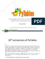 Pytables: An On - Disk Binary Data Container, Query Engine and Computa:Onal Kernel