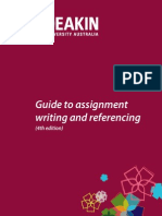 Guide To Assignment Writing and Referencing