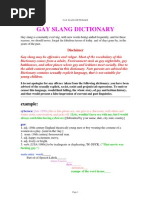 Gay Slang Anal Sex Sexual Intercourse