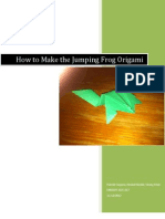 Jumping Origami Frog