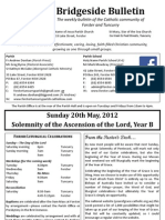 Bridgeside Bulletin: Sunday 20th May, 2012 Solemnity of The Ascension of The Lord, Year B