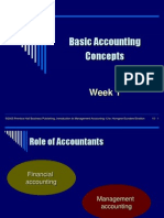 Basic Accounting Concepts: Week 1