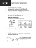 Science Form 3 Chapter 7 - Electricity PDF