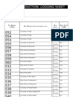 Logging Sheet x3