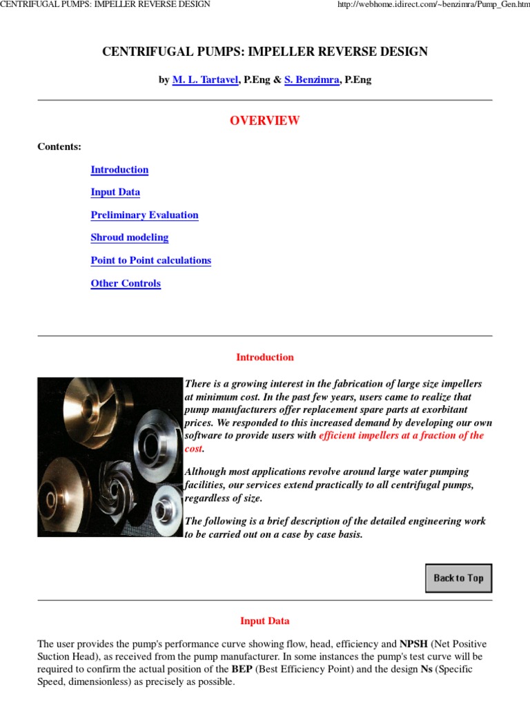 Centrifugal Pumps - Impeller Reverse Design PDF | PDF | Pump | Angle