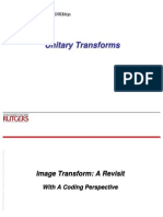 Unitary Transforms: Borrowed From UMD ENEE631 Spring'04
