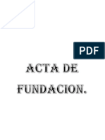 Acta de Fundacion