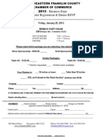 Expo Vendor Form 2013