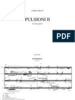 PULSIONI II Per Quartetto d'Archi