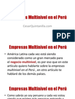 Empresas Multinivel en El Perú