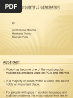 Download Automatic Subtitle Generator by ravi060791 SN116854851 doc pdf