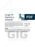 EXPORTAR DE ARCGIS A AUTOCAD MAP