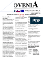 Slovenia SA Newsletter Summer-Poletje 2012-13 No.64