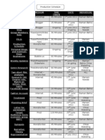 Production Schedule