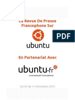 Revue de Presse Francopone Sur Ubuntu - Du 05 Au 11 Décembre 2012