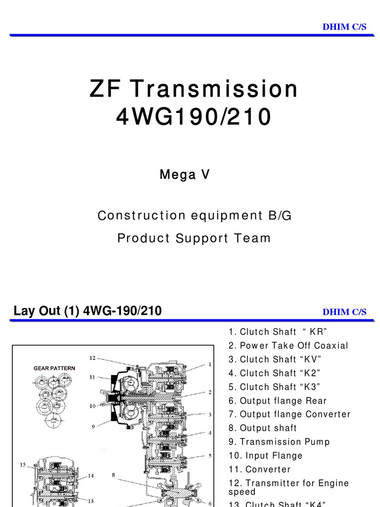 ZF 4WG210 | Manual Transmission | Transmission (Mechanics) loader kobelco wiring diagram 