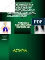 Kuliah 2 Kegawatan Asthma ,Pneumonia Copd,Edema Paru