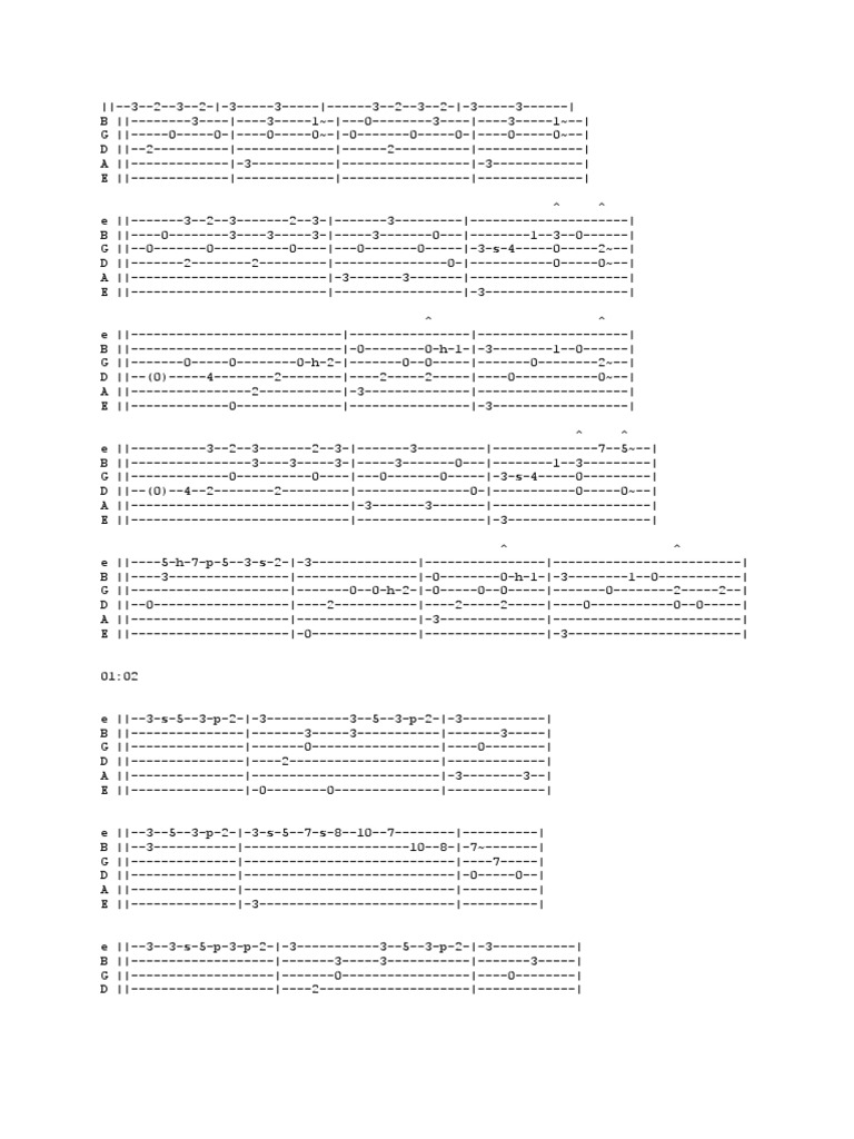 Guitar Tab for Intermediate Players | PDF