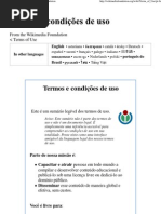 Termos e condições de uso - Wikimedia Foundation