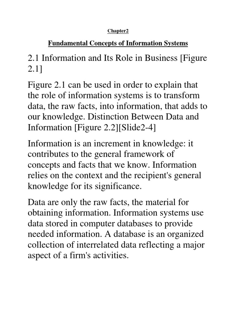 Understanding Information Systems Basics | PDF