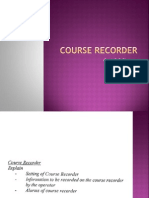 Course Recorder