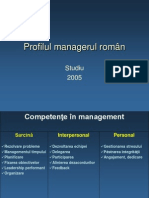 Profilul Managerului Roman