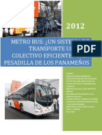 Investigación Metrobus Panamá
