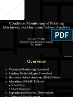 Condition Monitoring of Rotating Machinery Via Harmonic Subset Analysis