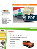 Analysis of Indian Automobile Industry