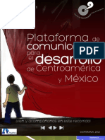 Boletín 2012 de La Plataforma de Comunicación para El Desarrollo de Centroamérica y México.