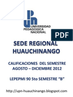 Calificaciones LEPEPMI 5to SEMESTRE B