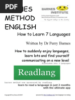 How To Learn 7 Languages At Barnes Method English Pdf Arabic English Language
