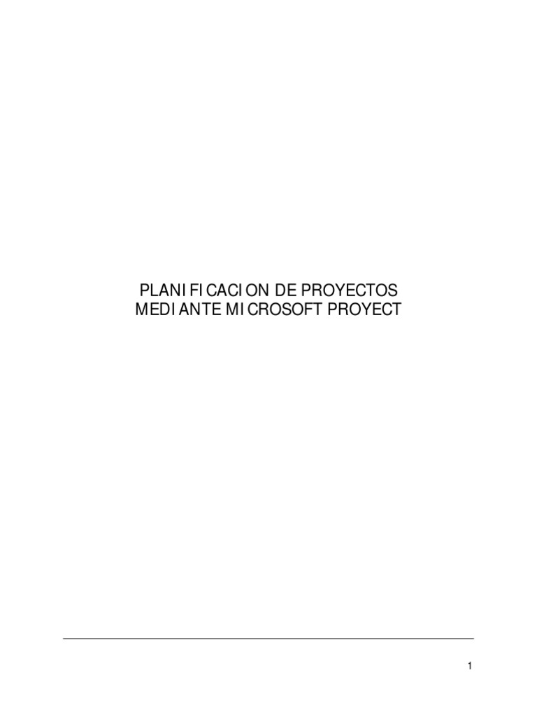 Microsoft Project | PDF