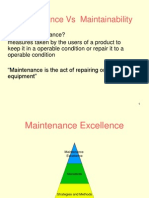 Maintenance Vs Maintanability