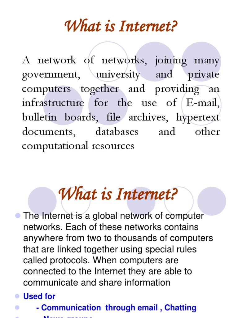 The Internet History1.1 | PDF | Websites | World Wide Web