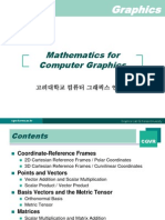 Mathematics For Computer Graphics: CGVR - Korea.ac - KR