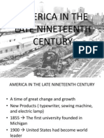America in the Late Nineteenth Century