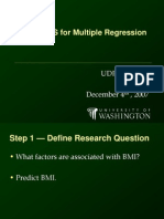 Using SPSS For Multiple Regression: UDP 520 Lab 7 Lin Lin December 4, 2007