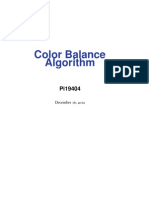 A Simple Color Balance Algorithm
