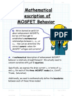 A Mathematical Description of MOSFET Behavior