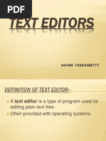 Text Editors