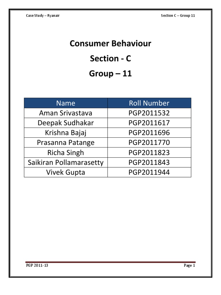 Ryanair case study questions picture
