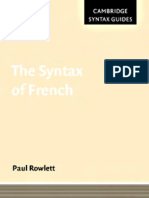 The Syntax of French