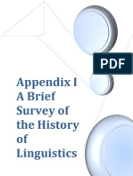 Appendix I A Brief Survey of The History of Linguistics V2