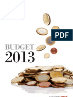 Irish Budget 2013: Main Tax Changes